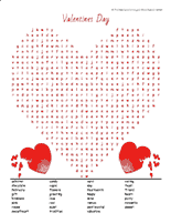 Valentine's Day Word Search 3