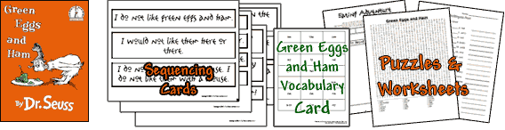 Green Eggs and Ham Activity and Lesson Plan page