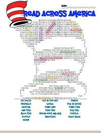 Read Across America Word Search Key