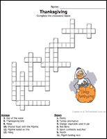 Thanksgiving Crossword 3