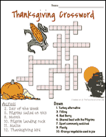 Thanksgiving Crossword 4
