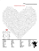 Valentine's Day Word Search 1